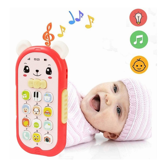 Teléfono Celular Musical Luminoso Juguete Para Bebé Y Niños