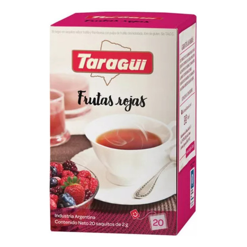 Te Taragui Placeres Frutas Rojas X 20 Saq