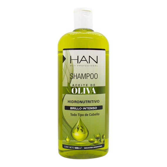 Han Oliva Shampoo Brillo Intenso Nutrición Cabello 500ml