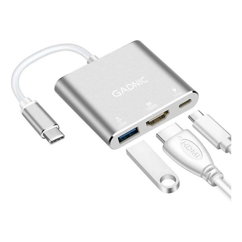 Adaptador Hub Usb C A: Usb 3.0 / Hdmi Usb C Pc O Mac Variantes: unico