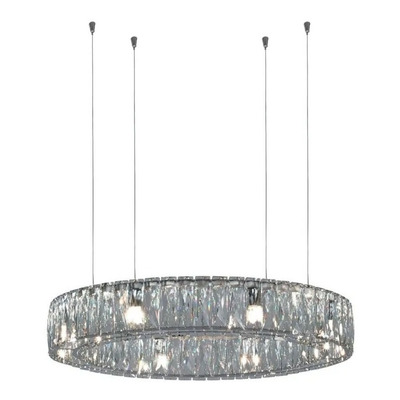 Colgante Aro Cristal Ring Ice 60cm Tensores Al Techo Pal