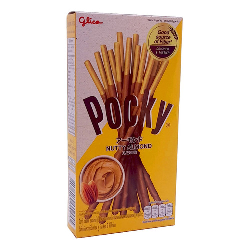 Pocky Palitos Bañados De Almendra Con Nueces 39 Gr