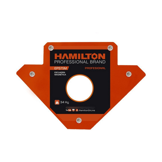 Escuadra Magnetica Soldador Hamilton 34 Kgs. 125mm Eps75m