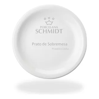 Jogo Pratos De Sobremesa 12 Peças Porcelana Schmidt