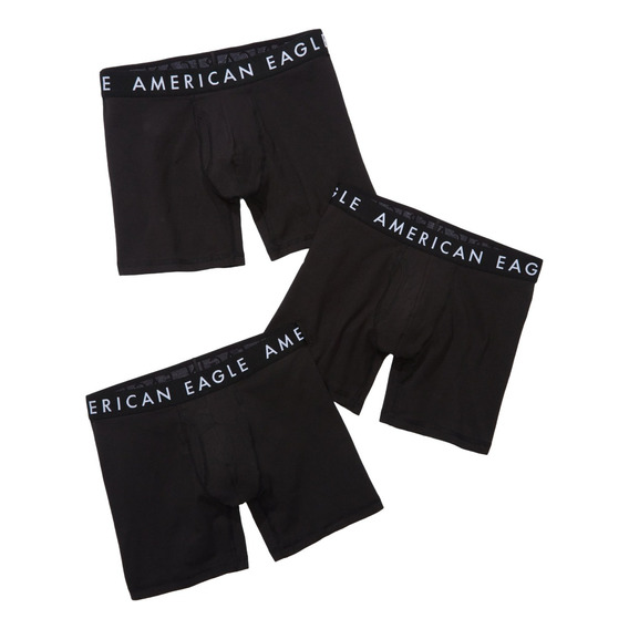 3 Pack Brief Bóxer Clásicos De Color Liso American Eagle