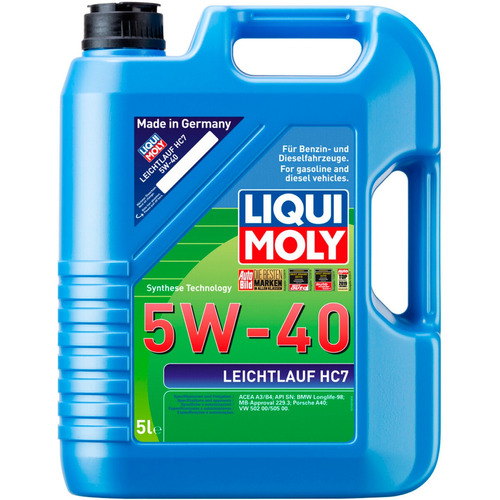 Aceite Para Motor Liqui Moly Sintético Leichtlauf Hc7 5w40 5l