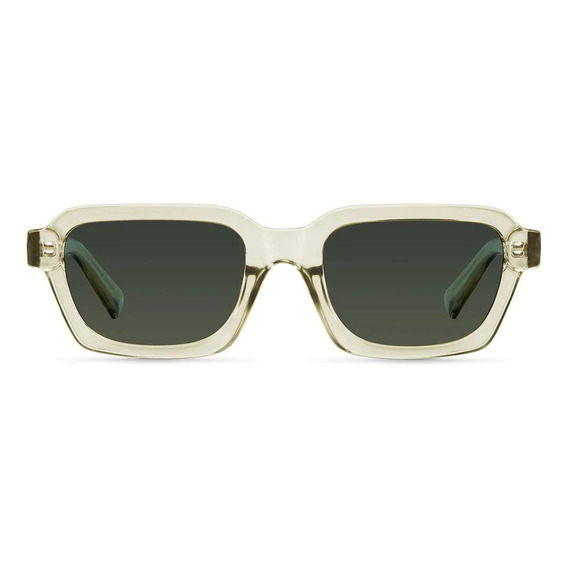 Lentes De Sol Meller Polarizados Uv400 - Adisa Sand Olive Lente Verde Oscuro Varilla Verde Claro Armazón Verde Claro