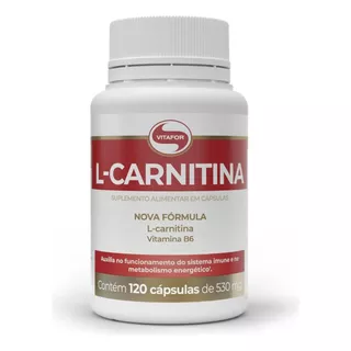 L-carnitina 120 Cápsulas 500mg Vitafor