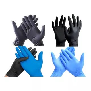 Guantes Descartables De Nitrilo ( Látex Free)  ¡ Caja X 100!