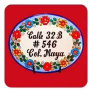 Placa Talavera Poblana Personalizada Especial 22x17 Cm Plc