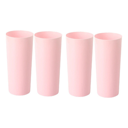 Vaso Trago Largo X 20 Pastel Perlado Colores Cotillon Fiesta Color Pastel Rosa