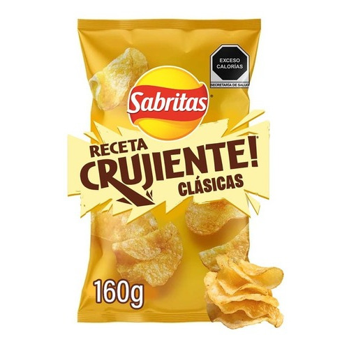 Papas Clásicas Sabritas Receta Crujiente 160g