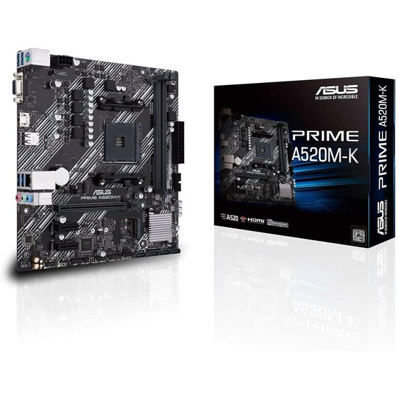 Motherboard Asus Prime A520m-k Amd Ryzen 3ra Gen Gamer M.2