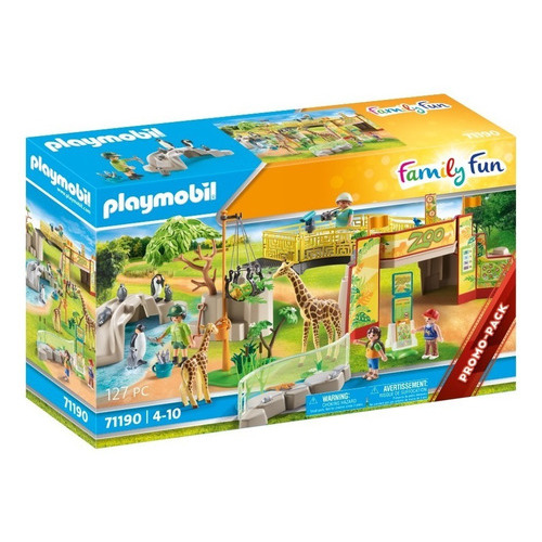 Playmobil Zoo De Aventura 71190 Cantidad De Piezas 127