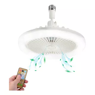 Foco Ventilador Led 30w Control Habitación Techo Luz Cálida Color De La Luz Blanco Frío