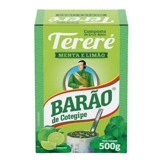 Erva Para Tereré Premium Menta Limão Extra Forte Barão 500g
