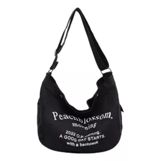 Bolsa Feminina Transversal Moda Coreana Teen Academia Cor Preto