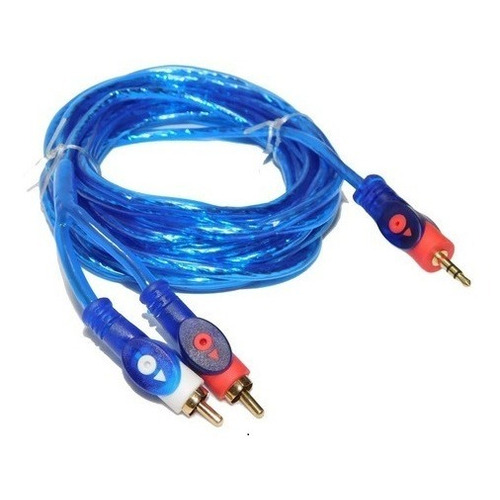 Cable Mini Plug 3,5mm A 2 Rca Premium 3 Mts Audio Skyway