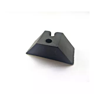 Calço Trapezoidal T25 Preto - 2 Furos - Pct 500 Peças