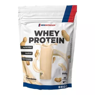 Suplemento Em  Pó Newnutrition  Whey Protein Proteína Sabor  Amendoim Em Sachê De 900g