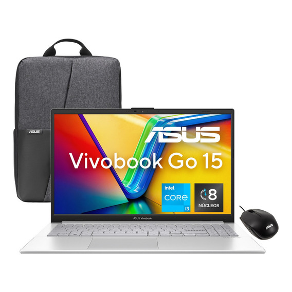 Laptop Asus Vivobook Go 15 E150 Intel Ci3 8gb 512gb Ssd