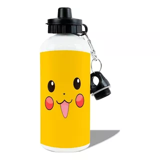 Garrafa Squeeze Alumínio  Pokemon Pikachu 500 Ml