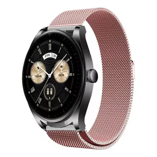 Correa Acero Malla Compatible Con Huawei Watch Buds Color Rosa