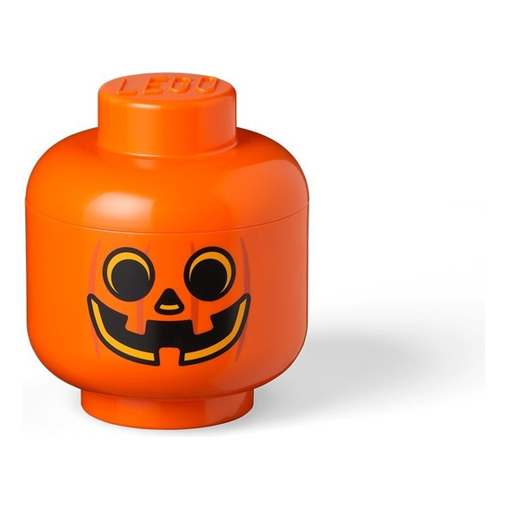 Caja Apilable Para Ordenar Lego® Cabeza Head Small 4031 Orig Color Naranja / Pumpkin
