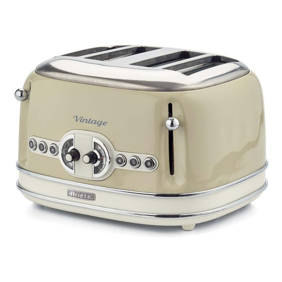 Tostadora Vintage 4 Panes Beige 1600w-ariete-italia 15603