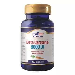 Vitamina A Beta Caroteno 8000 Ui Vitgold 100 Capsulas