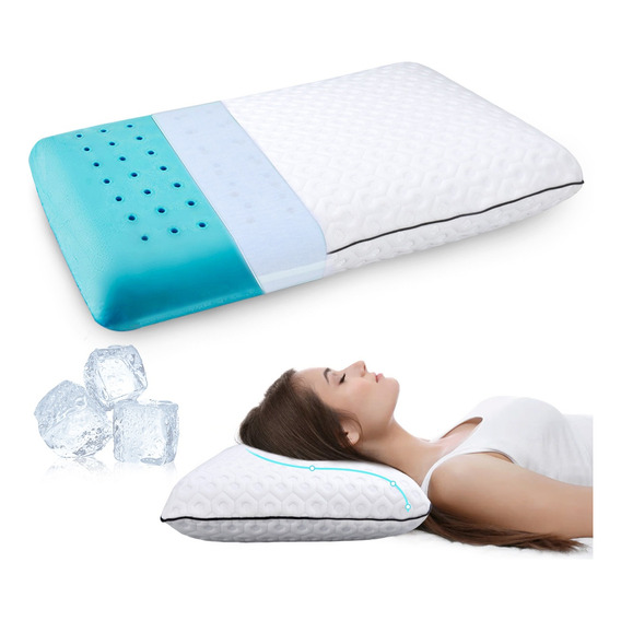  Almohada Cuello Cómoda De Memory Foam Gel  Ergonomica