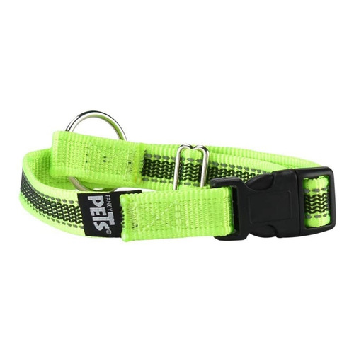 Collar Ultra Grip Bandas Reflejante Mediano Verde Fancy Pets