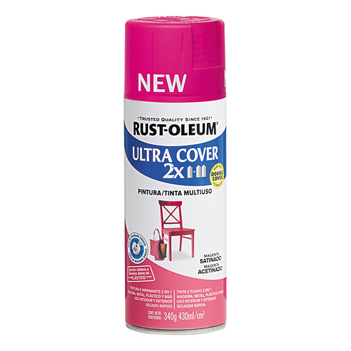 Rust-Oleum pintura  Ultra Cover Aerosol color magenta satinado 340Ml 