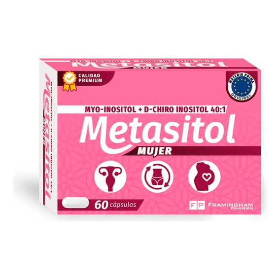 Metasitol Mio Y D-chiro Inositol 40:1 -pack X2  - 120 Caps.