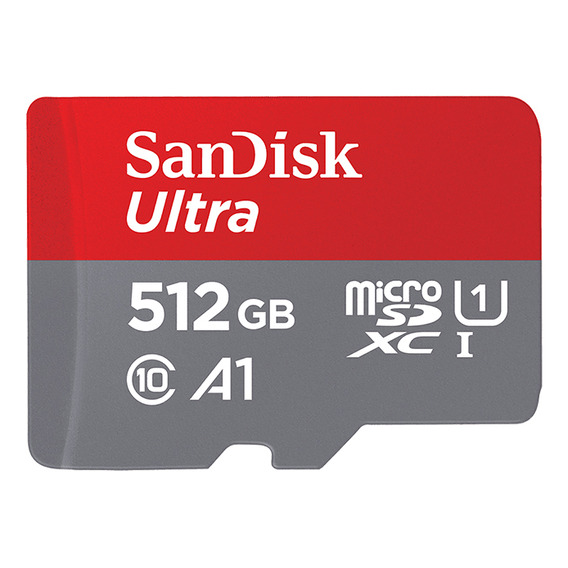 Tarjeta de memoria micro SDXC Sandisk Ultra de 512 GB y 150 MB