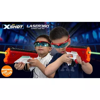 Pack X 2 Pistolas Láser X-shot 360° + Lentes Con Sensor Zuru