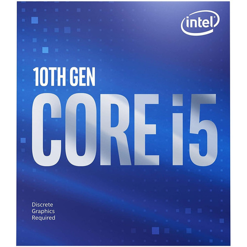 Procesador gamer Intel Core i5-10400F BX8070110400F  de 6 núcleos y  4.3GHz de frecuencia con gráfica integrada