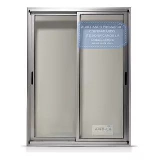 Puerta Ventana Modena 150x200 Anodizado Entero 4mm Aberca