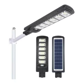 Lámpara Led Solar Luminaria Suburbana Alumbrado Publico 180w Color Negro