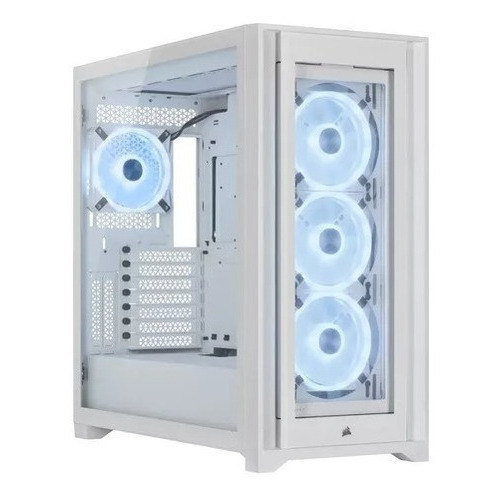 Gabinete Corsair 5000x Rgb Ql Edition White Mid Tower Rgb Color Blanco