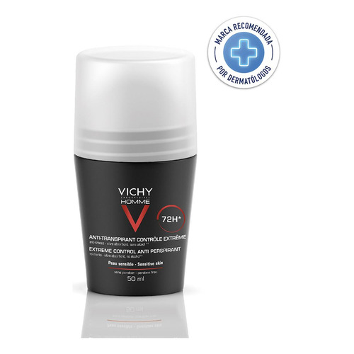 Desodorante Vichy Homme Anti-transpirante 72h 50ml Fragancia Aloe vera