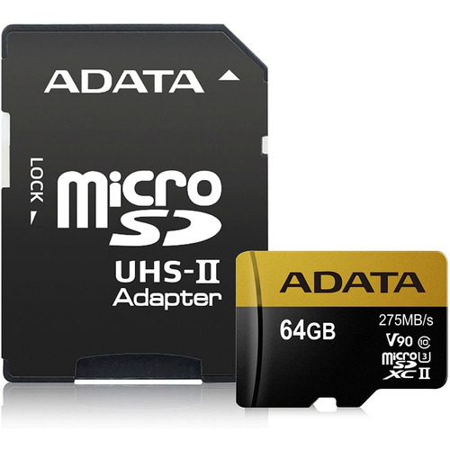 Memoria Micro Sd Adata 64gb Sdxc Uhs-ii U3 Acción Extrema