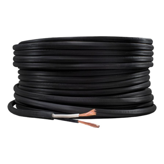 Cable Uso Rudo 2x#14 50 Metros Color Negro