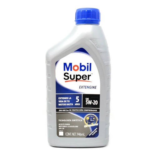 Aceite Motor Mobil 5w-20 Extengine Semisintetico 946 Ml