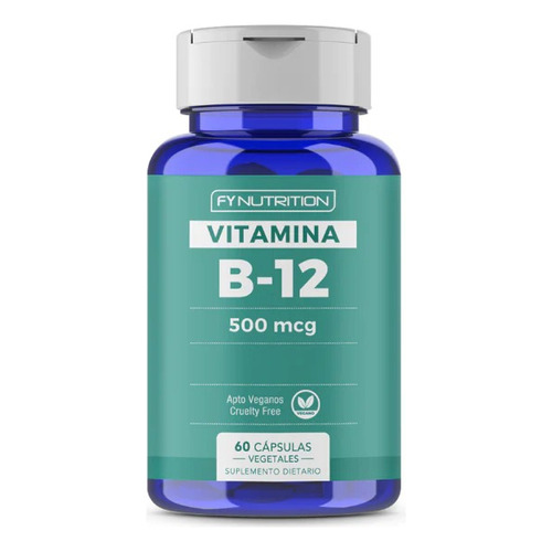 Vitamina B12 - 500mcg - Fynutrition - Apto Veganos - X60