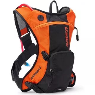 Mochila De Hidratación Uswe Ranger De 3 A 2 Litros, Naranja/negro, Color Naranja