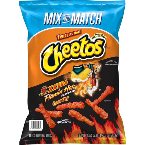 Cheetos Americanos Crunchy Flamin Hot Xxtra 520.9 Grs