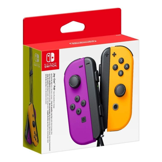 Controladores Inalambricos Nintendo Joy-con Purpura Naranja