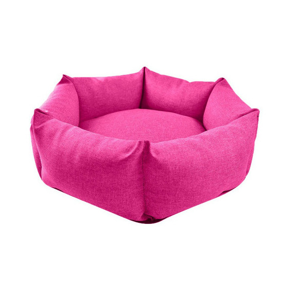 Cama Para Mascotas Cómoda Y Resistente Mediana Color Rosa