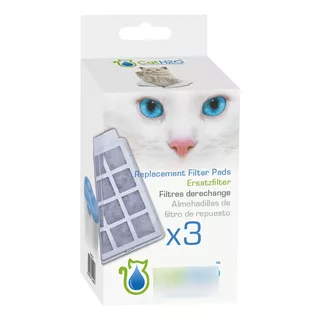 Kit 3 Cajas De Filtros Para Fuente De Agua Cat&dog H20
